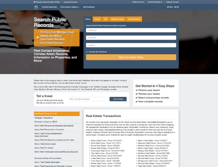 Check Illinois (Consumer Search) — screenshot