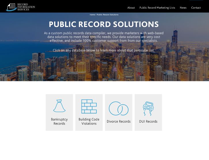 RIS Marketing Lists — screenshot